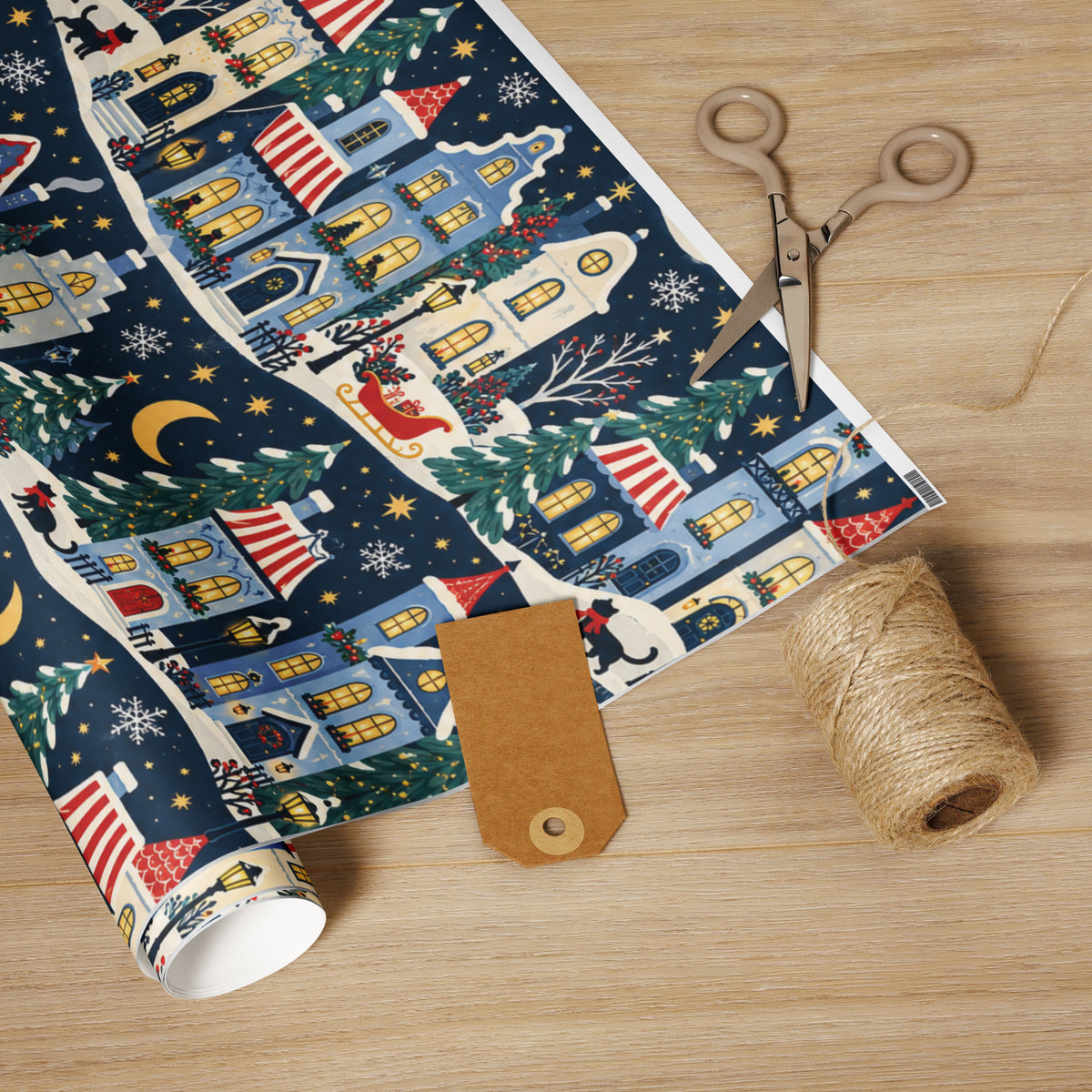 Midnight Village Wrapping paper roll – Chels Confetti Co.